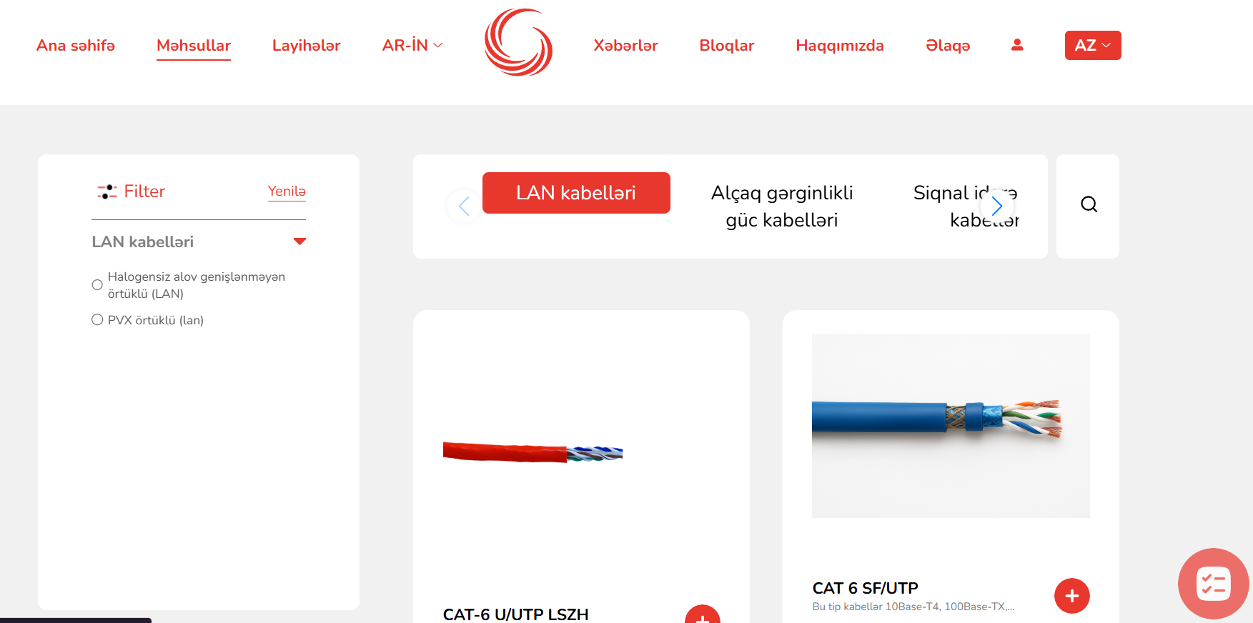 Caspian Cable Korporativ Vebsaytı